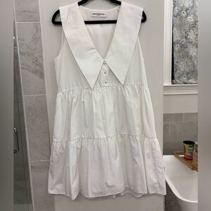 Amanda Uprichard White Dress with Collar